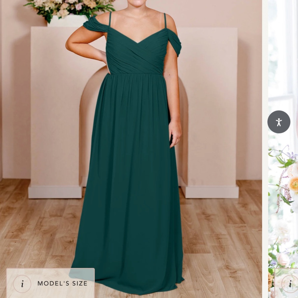 Revelry Lily Bridesmaid’s Dress shade Classic Emerald